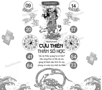 CỬU THIÊN THẦN SỐ HỌC 23/03/2024