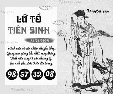 LỮ TỔ TIÊN SINH 23/03/2024