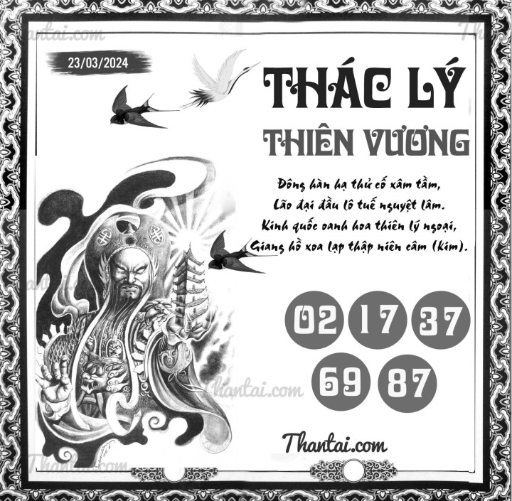 THÁC LÝ THIÊN VƯƠNG 08/03/2024
