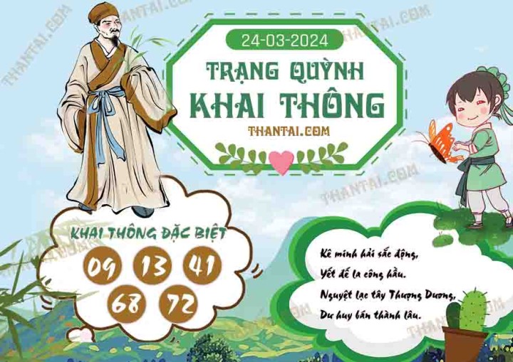 Trạng Quỳnh Khai Thông 09/03/2024