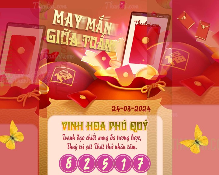 May Mắn Giữa Tuần 09/03/2024