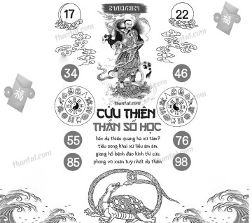 CỬU THIÊN THẦN SỐ HỌC 24/03/2024