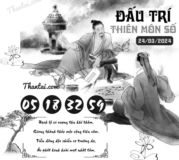 ĐẤU TRÍ THIÊN MÔN SỐ 09/03/2024
