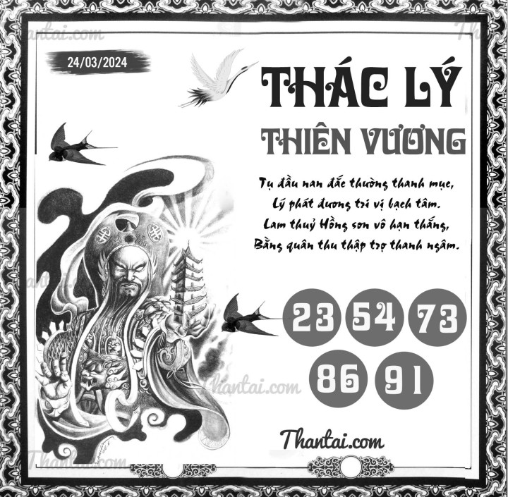 THÁC LÝ THIÊN VƯƠNG 09/03/2024