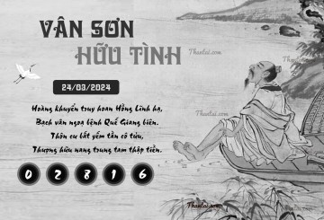 VÂN SƠN HỮU TÌNH 24/03/2024