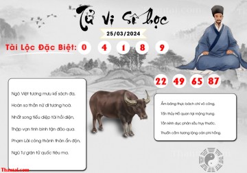TỬ VI SỐ HỌC 25/03/2024