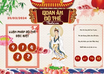 Quan Âm Độ Thế 25/03/2024