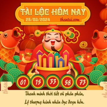 Tài Lộc Hôm Nay 25/03/2024