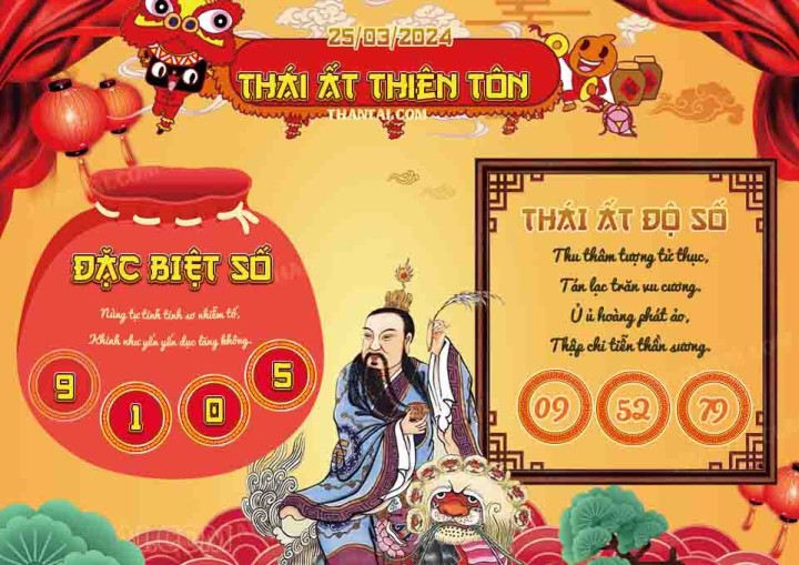 Thái Ất Thiên Tôn 10/03/2024
