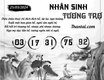 NHÂN SINH TƯƠNG TRỢ 25/03/2024