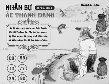 NHẪN SỰ ẮC THÀNH DANH 25/03/2024