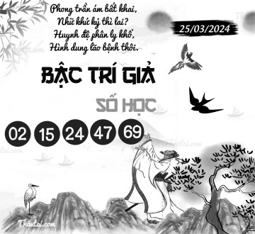 BẬC TRÍ GIẢ SỐ HỌC 25/03/2024