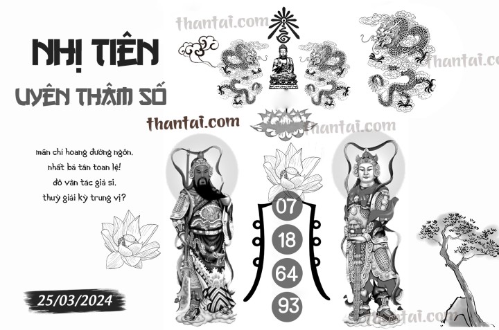 NHỊ TIÊN UYÊN THÂM SỐ 10/03/2024