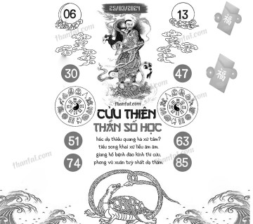 CỬU THIÊN THẦN SỐ HỌC 25/03/2024