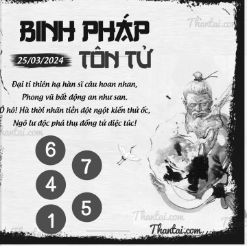 BINH PHÁP TÔN TỬ 25/03/2024