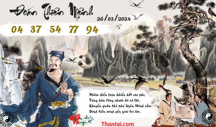 Đoán Thiên Mệnh 11/03/2024