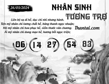 NHÂN SINH TƯƠNG TRỢ 26/03/2024