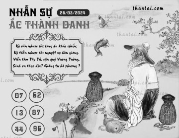 NHẪN SỰ ẮC THÀNH DANH 26/03/2024