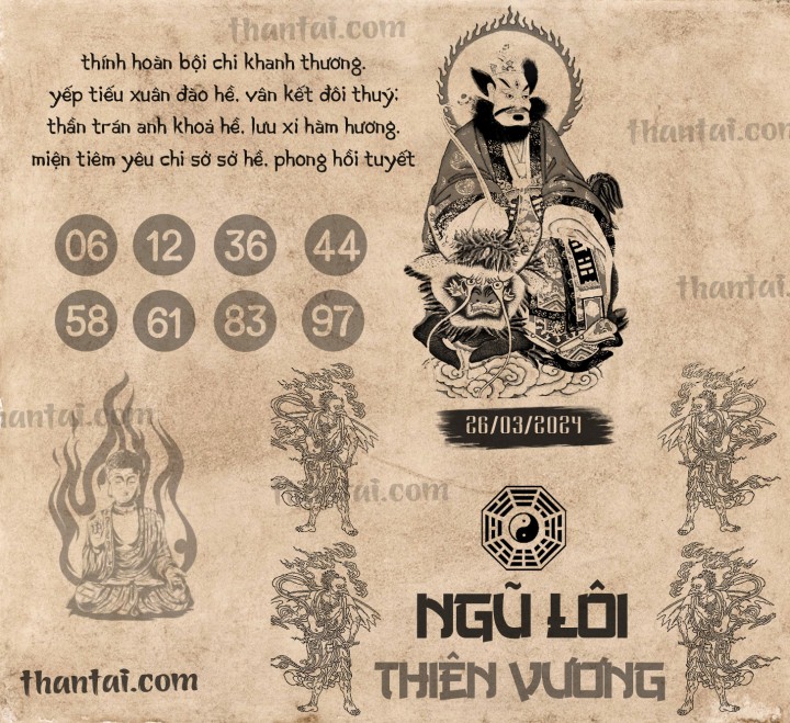NGŨ LÔI THIÊN VƯƠNG 11/03/2024
