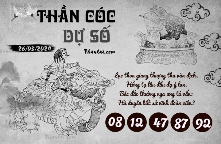 THẦN CÓC DỰ SỐ 11/03/2024