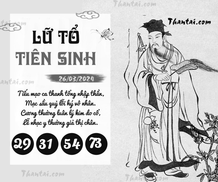 LỮ TỔ TIÊN SINH 11/03/2024