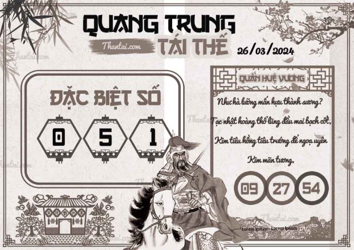 QUANG TRUNG TÁI THẾ 11/03/2024