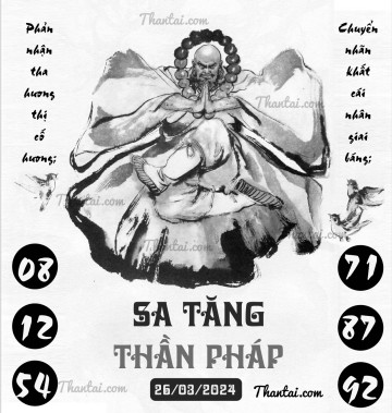 SA TĂNG THẦN PHÁP 26/03/2024