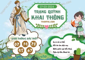 Trạng Quỳnh Khai Thông 27/03/2024