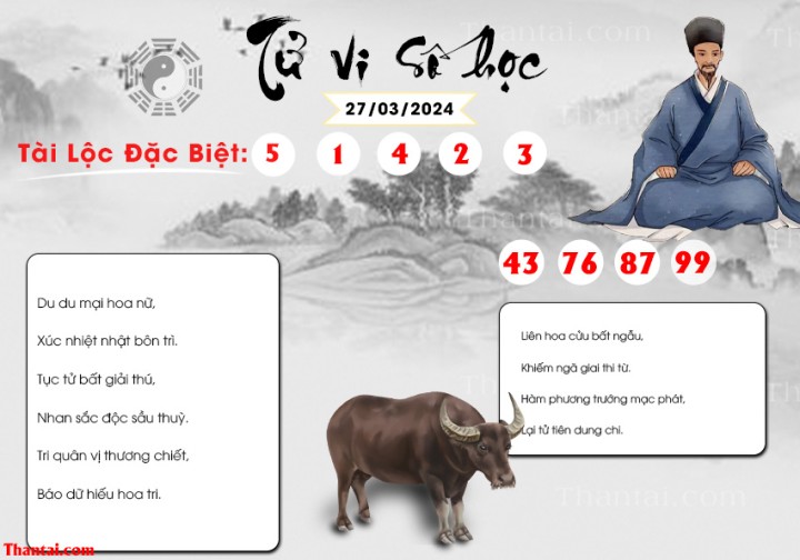 TỬ VI SỐ HỌC 12/03/2024