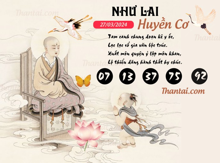 NHƯ LAI HUYỀN CƠ 12/03/2024