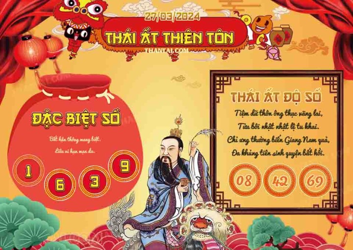 Thái Ất Thiên Tôn 12/03/2024