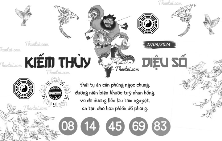 KIẾM THỦY DIỆU SỐ 12/03/2024