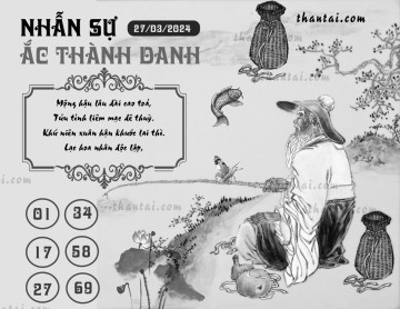 NHẪN SỰ ẮC THÀNH DANH 27/03/2024