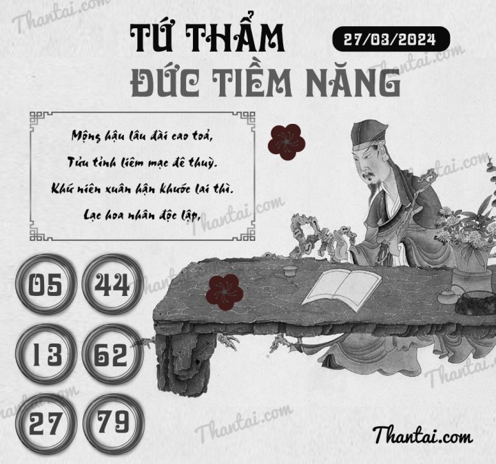 TỨ THẨM ĐỨC TIỀM NĂNG 12/03/2024