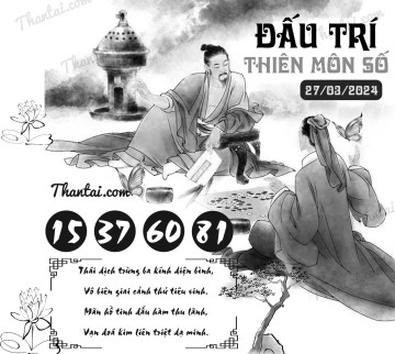 ĐẤU TRÍ THIÊN MÔN SỐ 27/03/2024