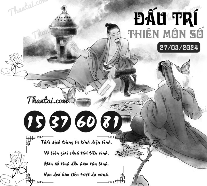 ĐẤU TRÍ THIÊN MÔN SỐ 12/03/2024