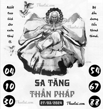 SA TĂNG THẦN PHÁP 27/03/2024