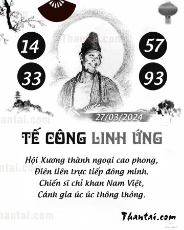 TẾ CÔNG LINH ỨNG 27/03/2024