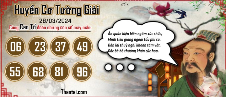 Huyền Cơ Tường Giải 13/03/2024