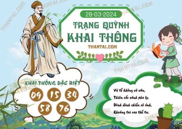 Trạng Quỳnh Khai Thông 28/03/2024