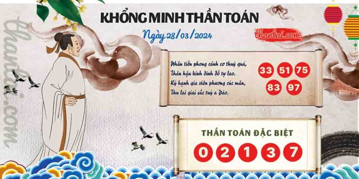 Khổng Minh Thần Toán 13/03/2024