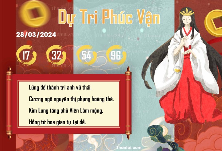 DỰ TRI PHÚC VẬN 13/03/2024