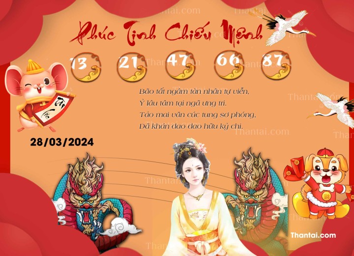 Phúc Tinh Chiếu Mệnh 13/03/2024