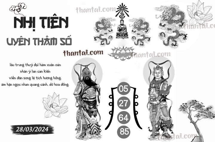 NHỊ TIÊN UYÊN THÂM SỐ 13/03/2024