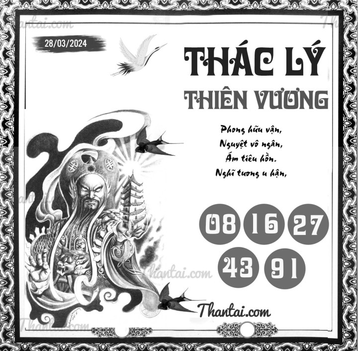 THÁC LÝ THIÊN VƯƠNG 13/03/2024