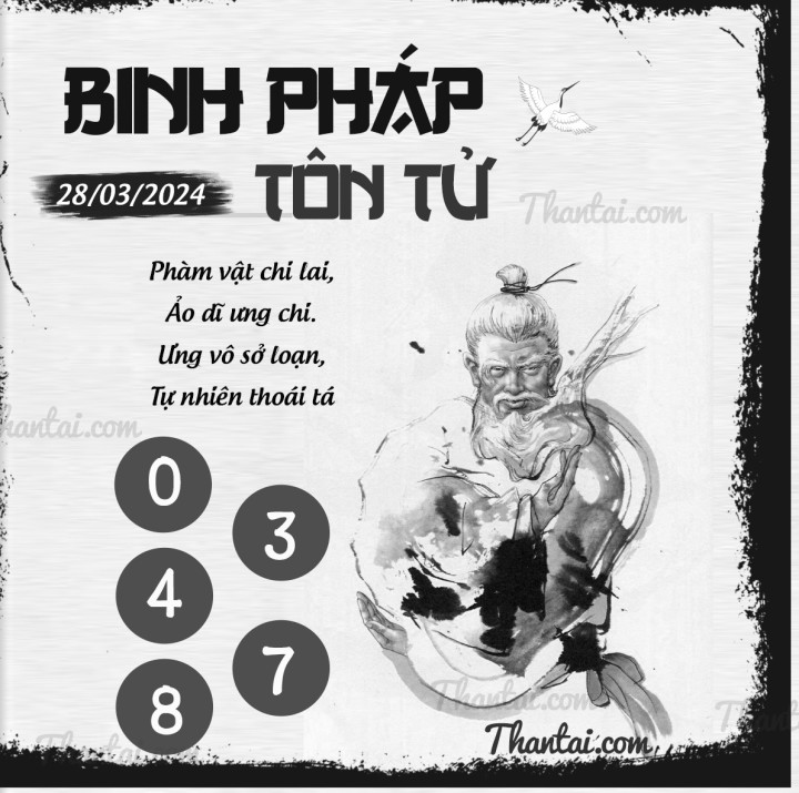 BINH PHÁP TÔN TỬ 13/03/2024