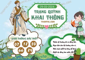 Trạng Quỳnh Khai Thông 29/03/2024