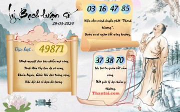 Lý Bạch Luận Số 29/03/2024