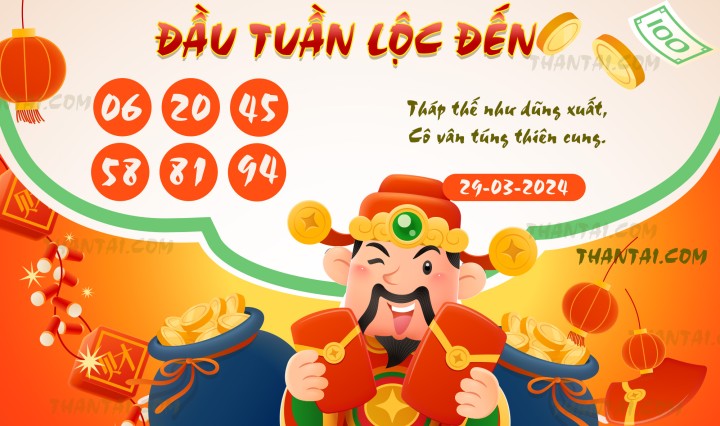 ĐẦU TUẦN LỘC ĐẾN 14/03/2024