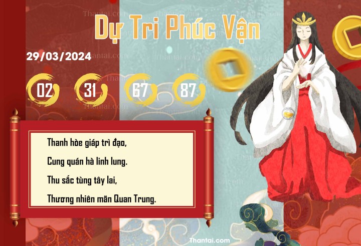 DỰ TRI PHÚC VẬN 14/03/2024